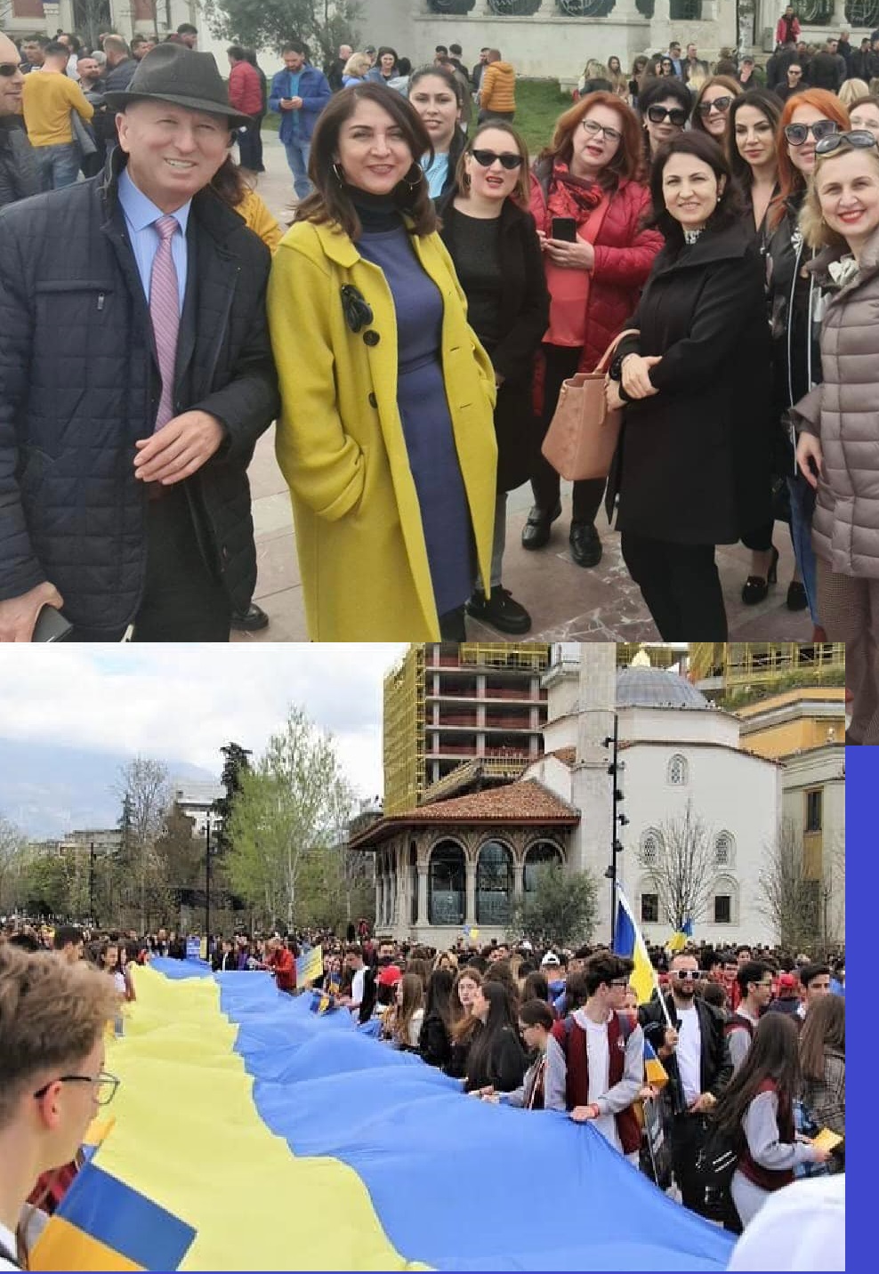 The People's Advocate In Albania Takes Part In The Solidarity Rally Against T...
